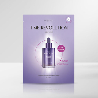 MISSHA Time Revolution Night Repair Ampoule Mask - pleťová anti-age jednorázová plátýnková maska, 1ks