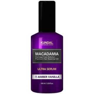 KUNDAL Macadamia Ultra Hair Serum (Amber Vanilla) - regenerační vlasové sérum, 100ml