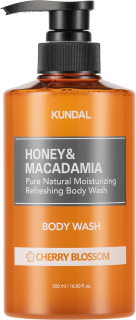 KUNDAL Honey & Macadamia Pure Natural Body Wash (Cherry Blossom) - sprchový gel, 500ml