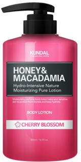 KUNDAL Honey & Macadamia Pure Natural Body Lotion (Cherry Blossom) - vyživující tělové mléko, 500ml
