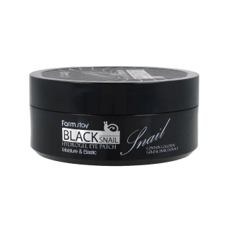 FARM STAY Black Snail Hydrogel Eye Patch - hydrogelové oční náplasti se šnečím extraktem, 60ks