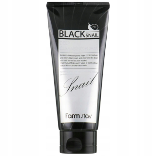 FARM STAY Black Snail Deep Cleansing Foam - hydratační a zklidňující čistící pleťová pěna s extraktem černého šneka, 180ml