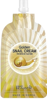 BEAUSTA Golden Snail Cream - regenerační pleťový krém se šnečím extraktem, 15ml