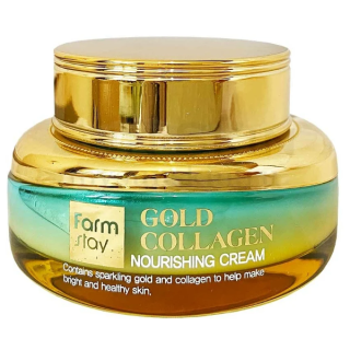 FARM STAY Gold Collagen Nourishing Cream - vyživující pleťový krém s kolagenem, 55ml