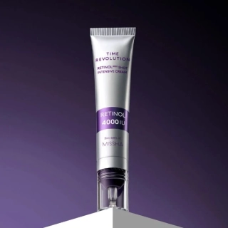 MISSHA Time Revolution Retinol 4000 Shot Intensive Cream - intenzivní anti-age pleťový krém s retinolem, 25ml