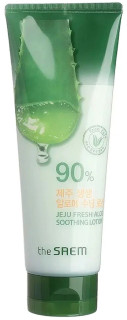 THE SAEM Jeju Fresh Aloe Soothing Lotion 90% - zklidňující pleťové a tělové mléko, 250ml