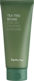 FARM STAY Tea Tree Biome Low pH Calming Cleanser - zklidňující čistící pleťová pěna s extraktem čajovníku, 180ml