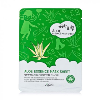 ESFOLIO Pure Skin Aloe Essence Mask Sheet - hydratační jednorázová pleťová maska s extraktem aloe, 1ks