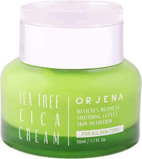ORJENA Tea Tree Cica Cream - zklidňující pleťový krém s extrakty čajovníku a pupečníku, 50ml