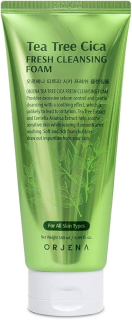 ORJENA Tea Tree Cica Fresh Cleansing Foam - zklidňující čistící pleťová pěna s extraktem čajovníku, 180ml