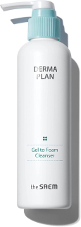 THE SAEM Derma Plan Gel To Foam Cleanser - čistící pleťový gel pro citlivou pleť, 180ml