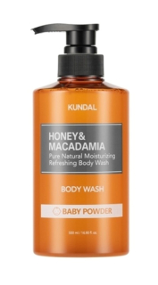 KUNDAL Honey & Macadamia Pure Natural Body Wash (Baby Powder) - sprchový gel, 500ml