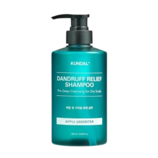 KUNDAL Dandruff Relief Shampoo (Apple Green Tea) - šampón proti lupům s vůní jablka a zeleného čaje, 500ml