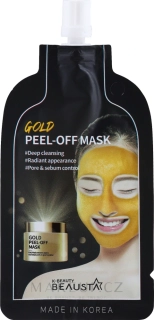 BEAUSTA Gold Peel Off Mask - obnovující pleťová maska s 24K zlatem, 20ml