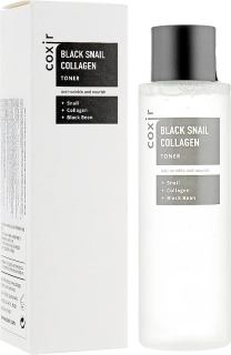 COXIR Black Snail Collagen Toner - omlazující pleťový toner s kolagenem a šnečím extraktem, 150ml