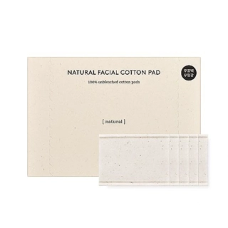 HYGGEE Natural Facial Cotton Pads - bavlněné odličovací tampóny, 80ks