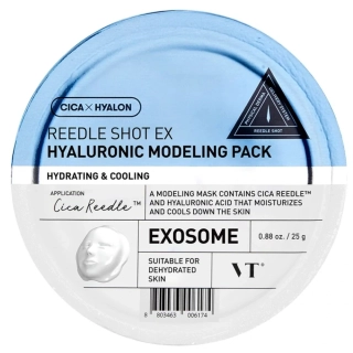 VT COSMETICS Reedle Shot EX Hyaluronic Modeling Pack - hydratační modelovací pleťová maska s kyselinou hyaluronovou a mikrojehličkami, 25g