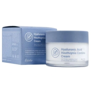 ESFOLIO Hyaluronic Acid Houttuynia Cordata Cream - hydratační pleťový krém s kyselinou hyaluronovou a extraktem touleně, 50g