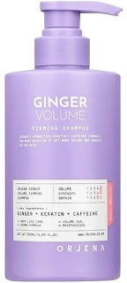 ORJENA Ginger Volume Firming Shampoo - vlasový šampón pro objem vlasů se zázvorem, 500ml