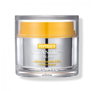 MEDI-PEEL Peptide 9 Vitanol Cream PRO - rozjasňující pleťový krém s peptidy a niacinamidem, 50ml
