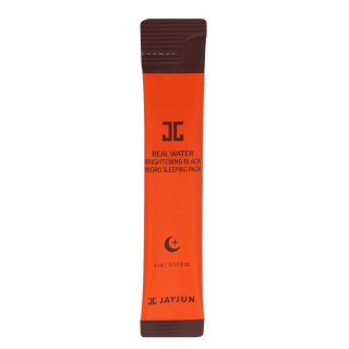 JAYJUN Real Water Brightening Black Hydro Sleeping Pack - hydratační a anti-age noční pleťová maska s peptidy, 4ml