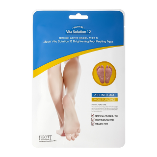 JIGOTT Vita Solution 12 Brightening Foot Peeling Pack - peelingové ponožky na nohy, 2ks