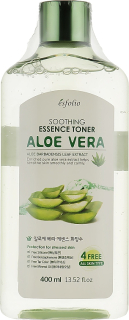 ESFOLIO Aloe Vera Soothing Essence Toner - hydratační a zklidňující pleťový toner s extraktem aloe, 400ml