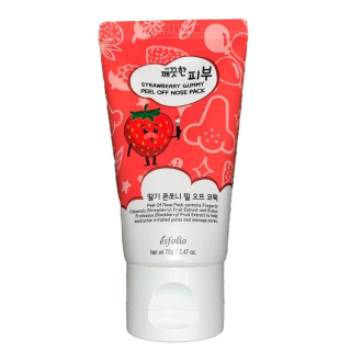 ESFOLIO Strawberry Gummy Peel Off Nose Pack - slupovací maska na nos s extraktem jahod, 70g