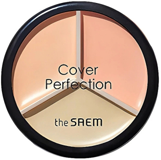 THE SAEM Cover Perfection Triple Pot Concealer (03 Correct Up Beige) - korektory, 4.5g