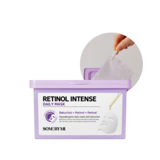 SOME BY MI Retinol Intense Daily Mask - liftingové pleťové masky s bakuchiolem a retinolem, 30ks