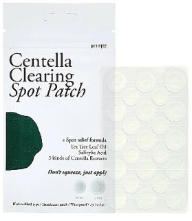 PETITFÉE Centella Clearing Spot Patch - náplasti na problematickou pleť s pupečníkem asijským, 23ks