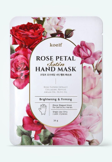 KOELF Rose Petal Satin Hand Mask - hydratační a vyživující maska na ruce, 2ks