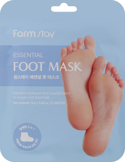 FARM STAY Essential Foot Mask - hydratační maska na nohy s kyselinou hyaluronovou a medem, 2ks