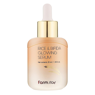 FARM STAY Rice & Bifida Glowing Serum - pleťové sérum s extraktem rýže a bifidobakteriemi, 35ml