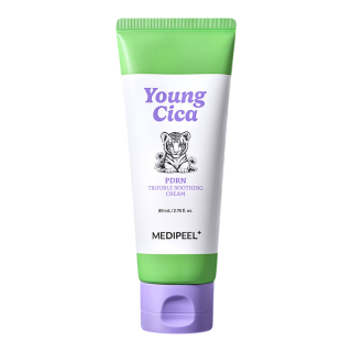 MEDI-PEEL Young Cica PDRN Trouble Soothing Cream - zklidňující pleťový krém s pupečníkem asijským, 80ml