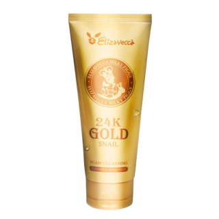 ELIZAVECCA 24k Gold Snail Cleansing Foam - čistící pleťová pěna s 24K zlatem a šnečím extraktem, 180ml