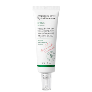 AXIS-Y Complete No-Stress Physical Sunscreen SPF 50+  - opalovací krém s minerálními filtry, 50ml