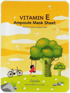 ESFOLIO Vitamin E Ampoule Mask Sheet - hydratační jednorázová pleťová maska s vitamínem E, 1ks