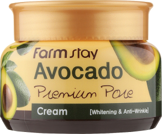 FARM STAY Avocado Premium Pore Cream - rozjasňující liftingový pleťový krém s avokádovým olejem, 100ml