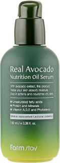 FARM STAY Real Avocado Nutrition Oil Serum - vyživující pleťové sérum s avokádovým olejem, 100ml