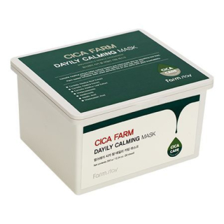 FARM STAY Cica Farm Daily Calming Mask - zklidňující jednorázové pleťové masky s pupečníkem asijským, 30ks