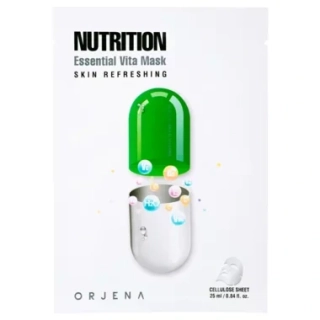 ORJENA Nutrition Essential Vita Mask - vyživující jednorázová pleťová maska s vitamíny, 1ks