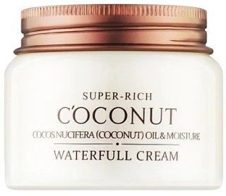 ESFOLIO Super-Rich Coconut Waterfull Cream - hydratační pleťový krém s kokosovým olejem, 120ml
