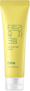 OTTIE Tea Tree Yuja Cream - zklidňující pleťový krém s extraktem čajovníku, 50ml