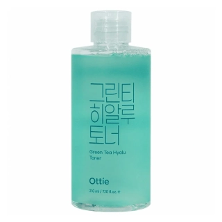 OTTIE Green Tea Hyalu Toner - hydratační pleťový toner s extraktem zeleného čaje, 210ml