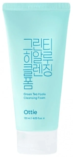 OTTIE Green Tea Hyalu Foam Cleanser - hydratační čistící pleťová pěna, 120ml