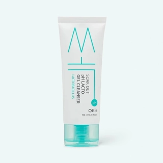 OTTIE Soak out pH Lacto Gel Cleanser - čistící pleťový gel s mírně kyselým pH, 100ml