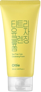 OTTIE Tea Tree Yuja Cleansing Foam - zklidňující čistící pleťová pěna, 120ml