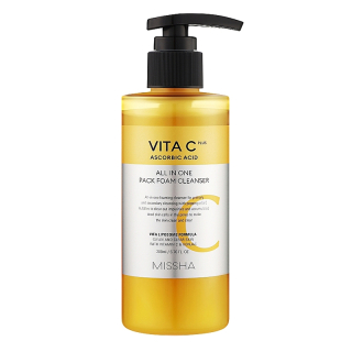 MISSHA Vita C Plus All In One Cleanser - multifunkční čistící pleťová pěna s vitamínem C, 200ml