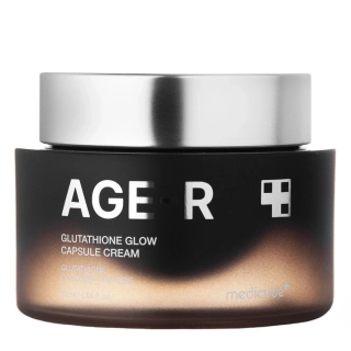 MEDICUBE Age-R Glutathione Glow Capsule Cream - protivráskový rozjasňující pleťový krém s glutathionem, 50ml